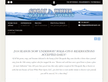 Tablet Screenshot of greatwhitewatersports.com